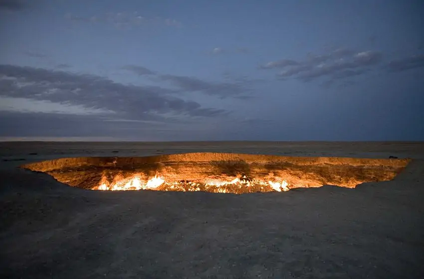 Derweze crater in Turkmenistan