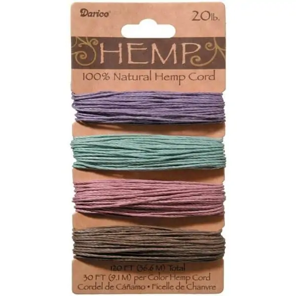 Buy plastic free hemp gift ribbon in online store without plastic