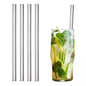 Glass straws in plastic free store
