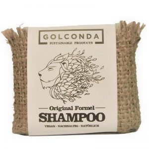 Plastic free hair soap with nettle - shampoo without plastic in the store