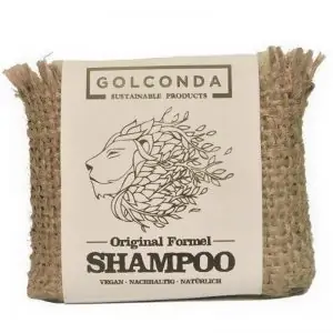 Plastic free hair soap with nettle - shampoo without plastic in the store