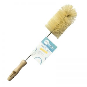 Bottle brush wood cleaning brush drinking bottle