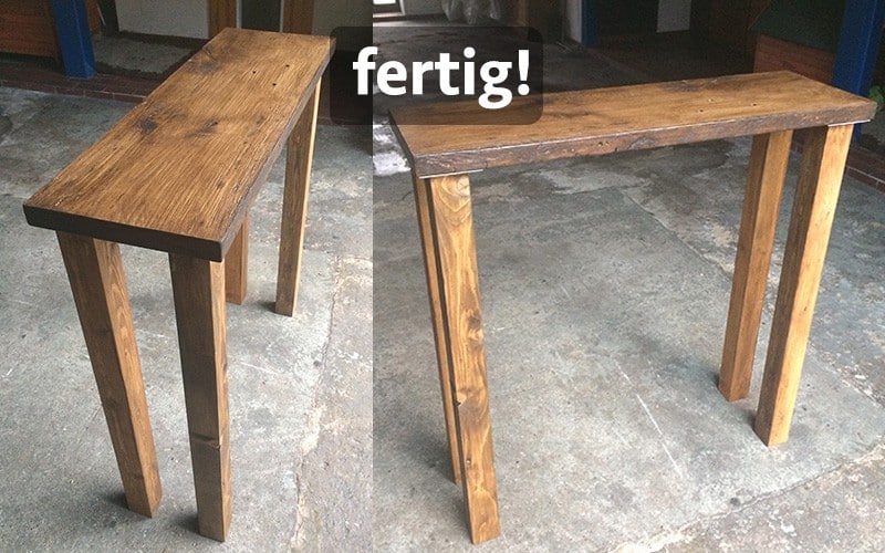 Stehschreibtisch selber bauen - DIY Anleitung für den Holz Stehschreibtisch