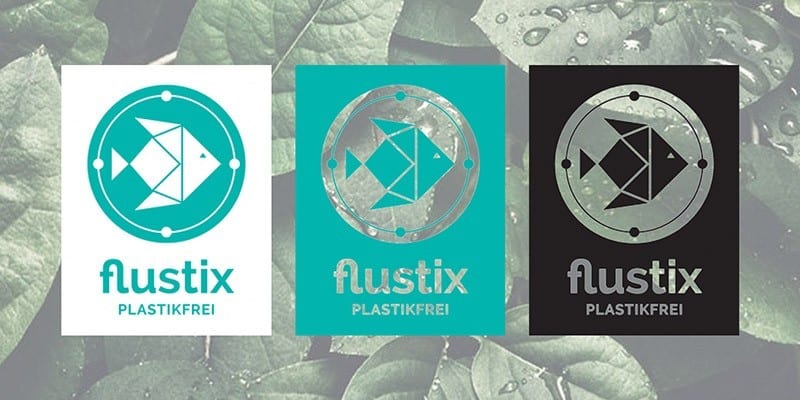 FLUSTIX Plastikfrei Siegel für Produkte ohne Plastik