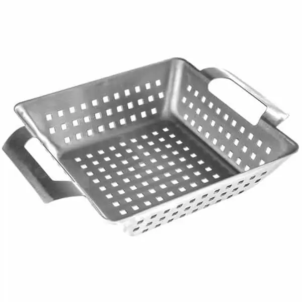 Plastic free stainless steel barbecue basket buy without plastic