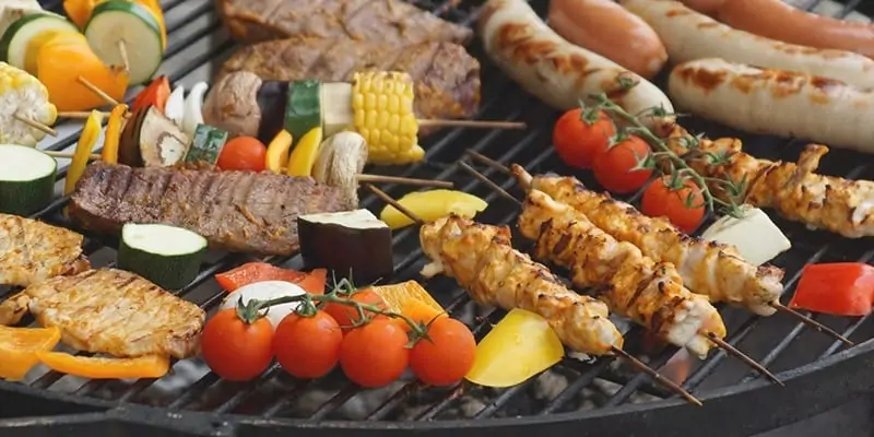 Plastic free barbecue without plastic without plastic waste