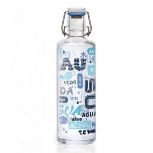 Large glass bottle with swing stopper glass drinking bottle