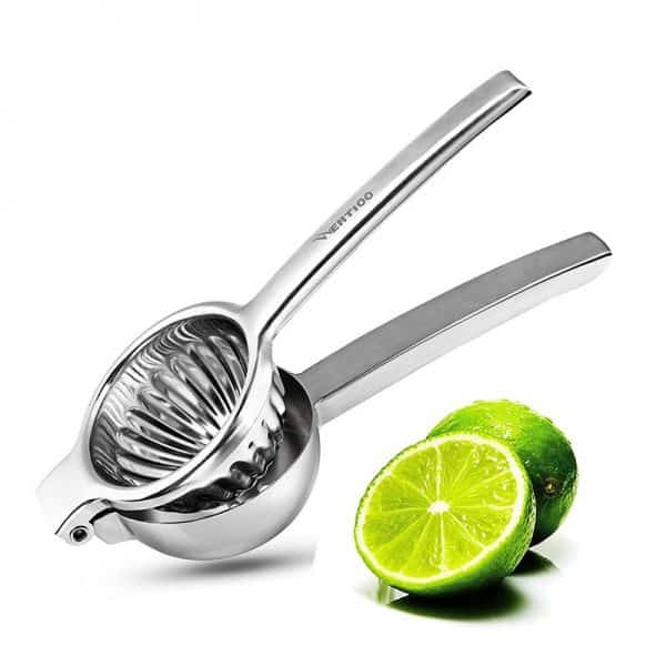 Plastic free stainless steel lime squeezer