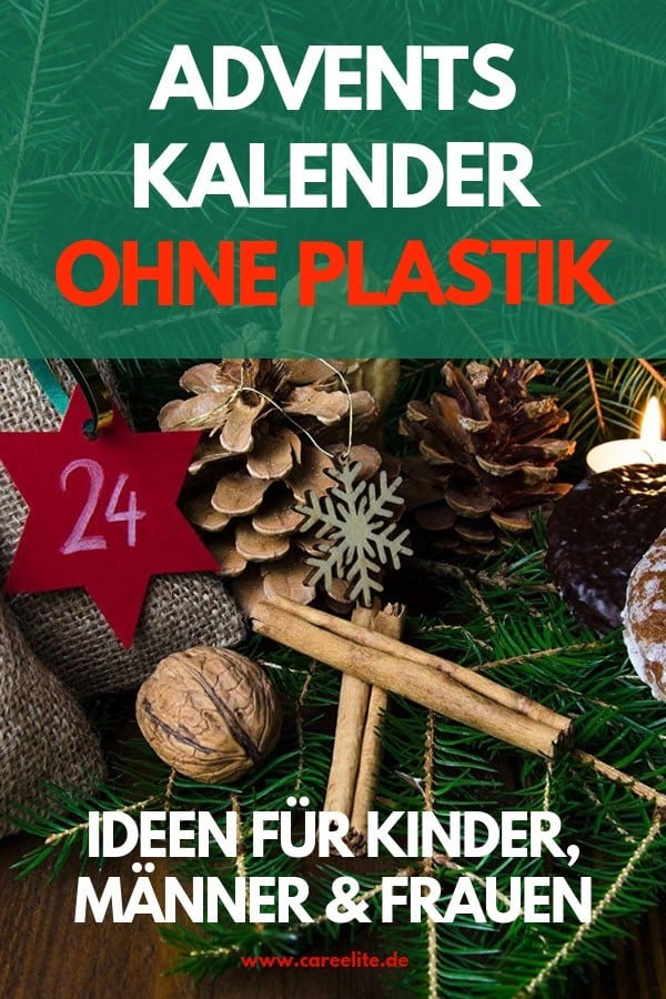 Plastic free advent calendar ideas women, men children