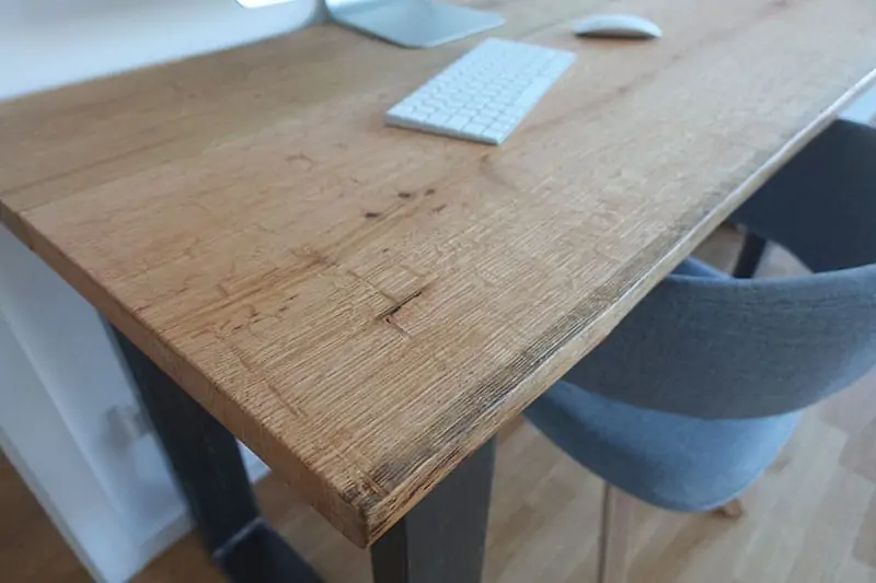 DIY Desk from oak wood Do It Yourself