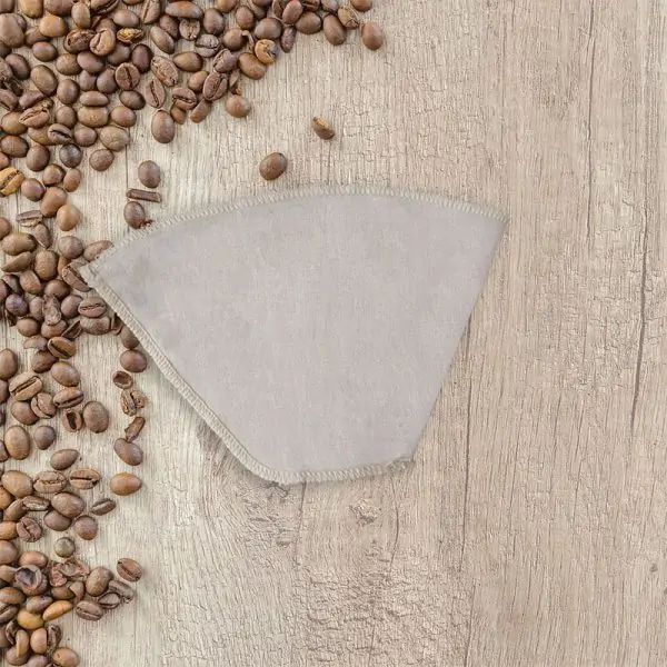 Coffee filter from hemp without plastic