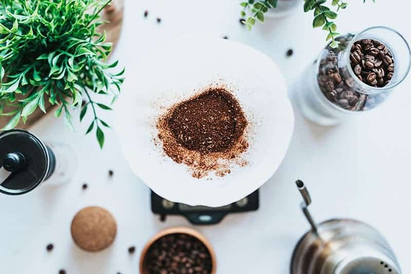 Reuse coffee grounds at home