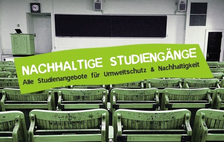 Nachhaltige Studiengänge über Umweltschutz Übersicht