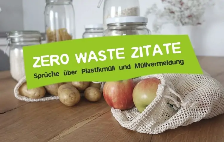 Zero Waste Zitate Plastikmüll in der Umwelt