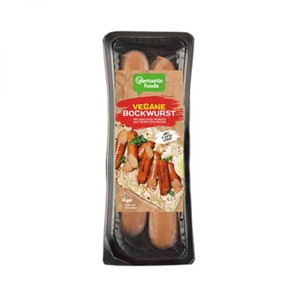 Vegetable bockwurst as vegan wiener
