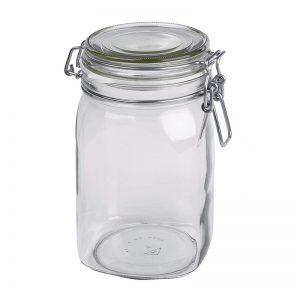 Plastic free canning jar in store