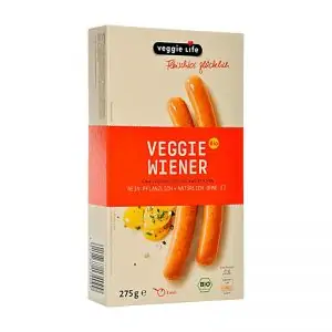 Vegan bockwurst alternative veggie