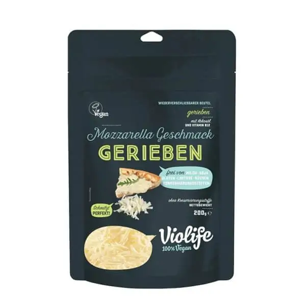Vegetable mozzarella cheese