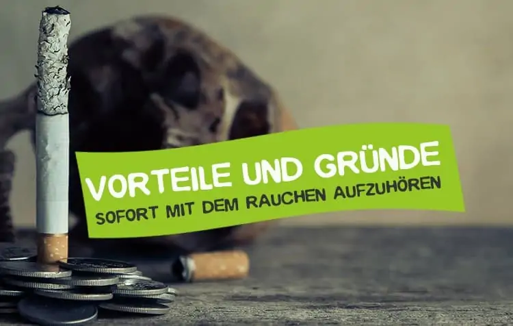 Gründe und Vorteile Rauchen aufhören