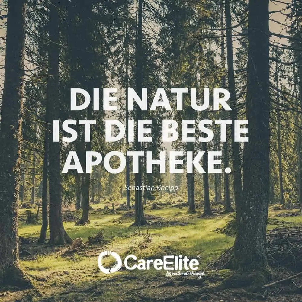 Nature is the best pharmacy. (Quote from Sebastian Kneipp)