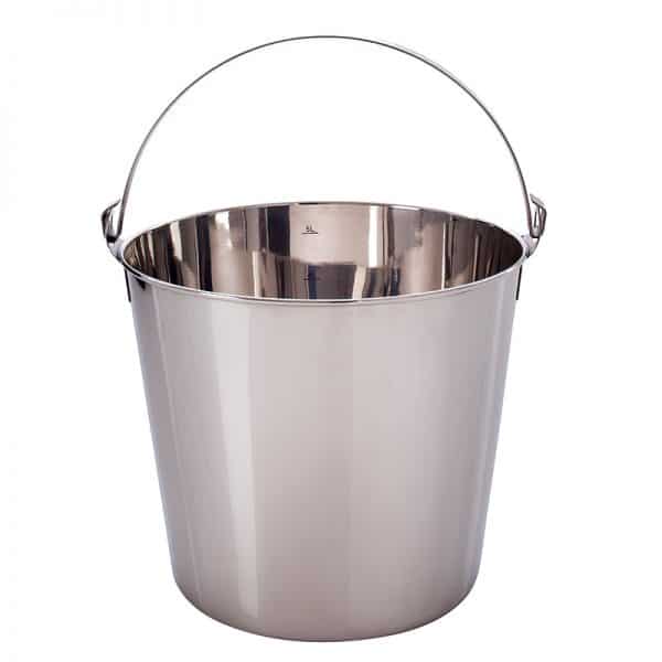 Stainless steel plastic free bucket