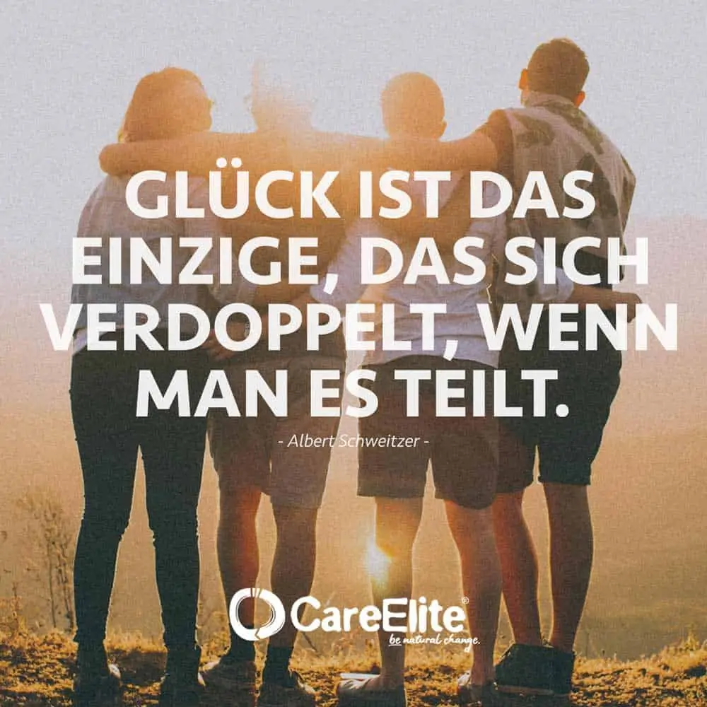 "Happiness is the only thing that doubles when you share it." (Joy of Life Quote by Albert Schweitzer)
