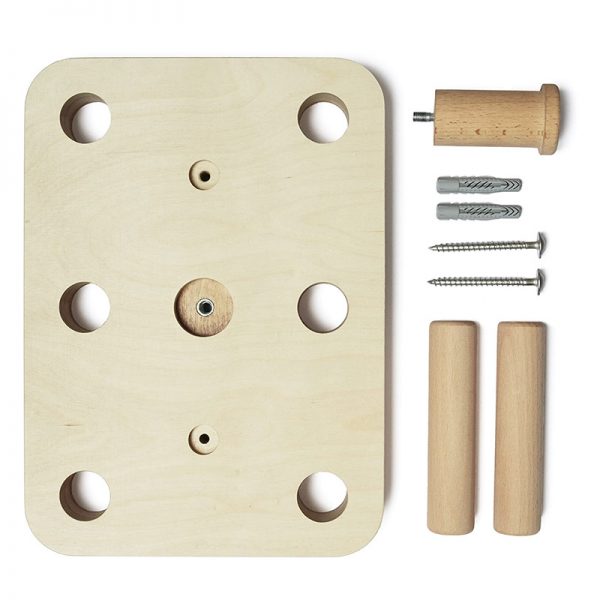 Pegboard from wood composition