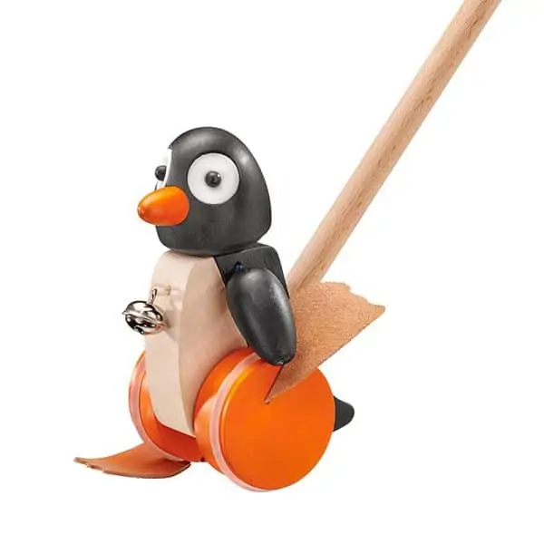 Penguin wood sliding animal