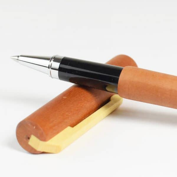 Environmentally friendly rollerball pen made of wood