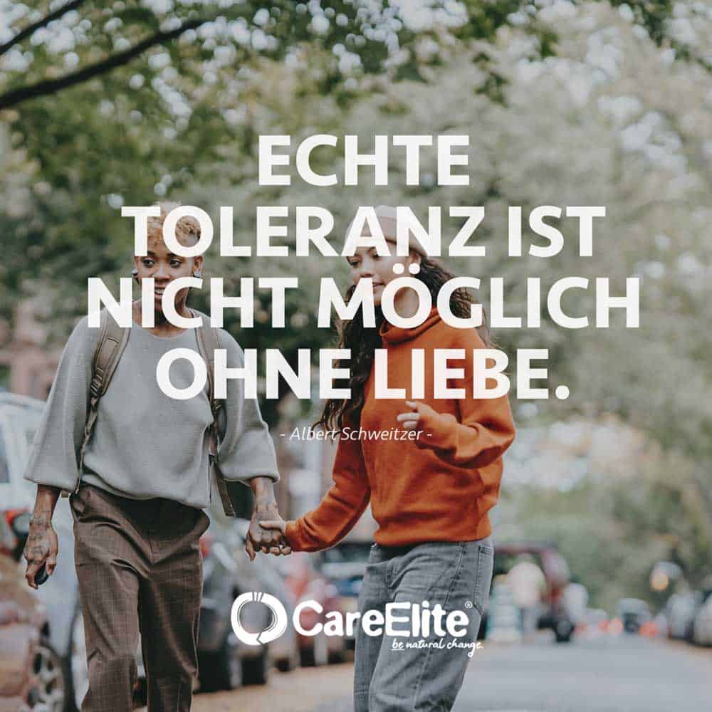 Albert Schweitzer Zitat Echte Toleranz