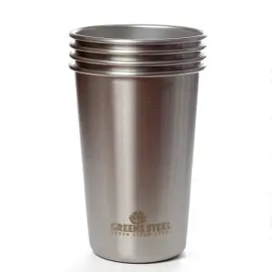 Environment friendly stainless steel drinking cup reusable