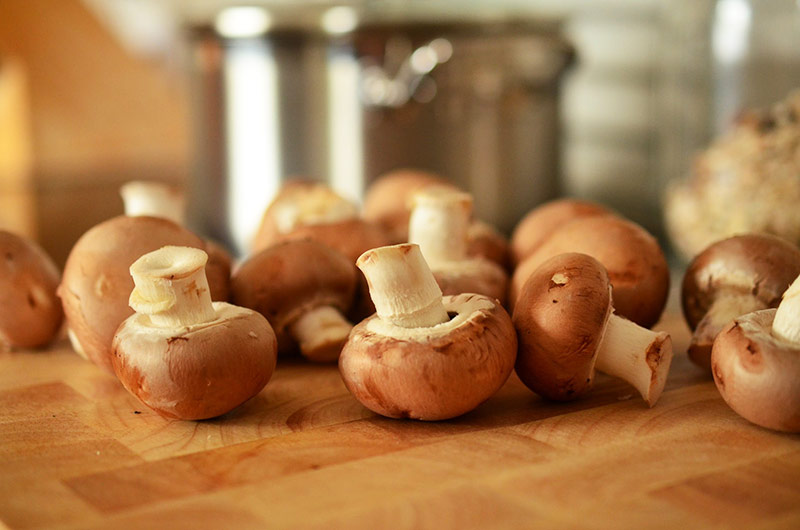 Vitamin D is in many mushrooms