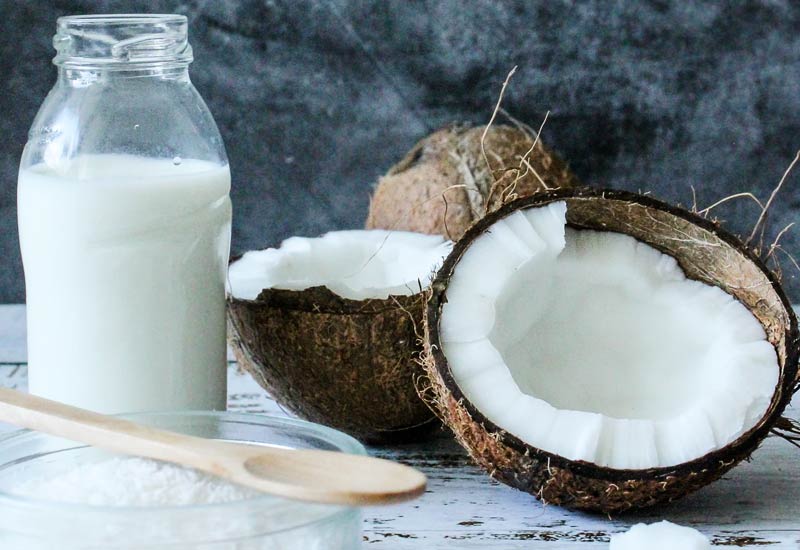 Coconut milk as a vegan milk substitute