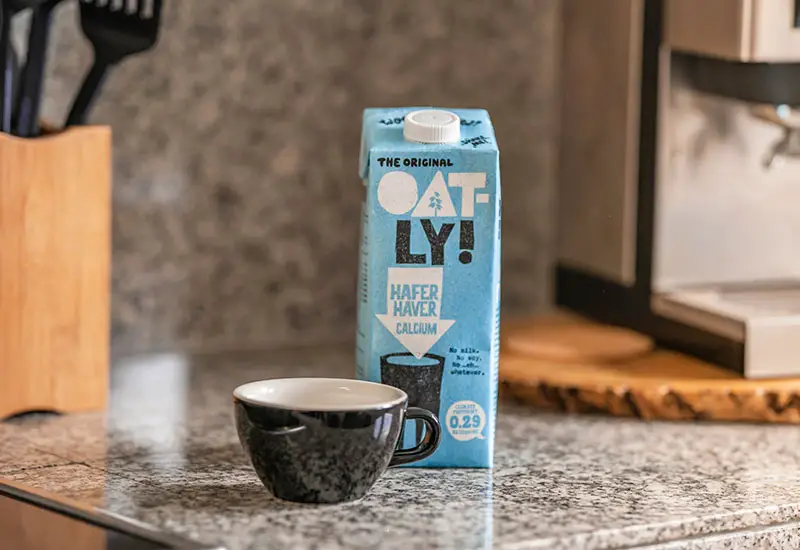 Vegan oat milk as a substitute