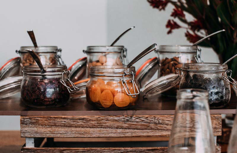 Dried apricots glass potassium