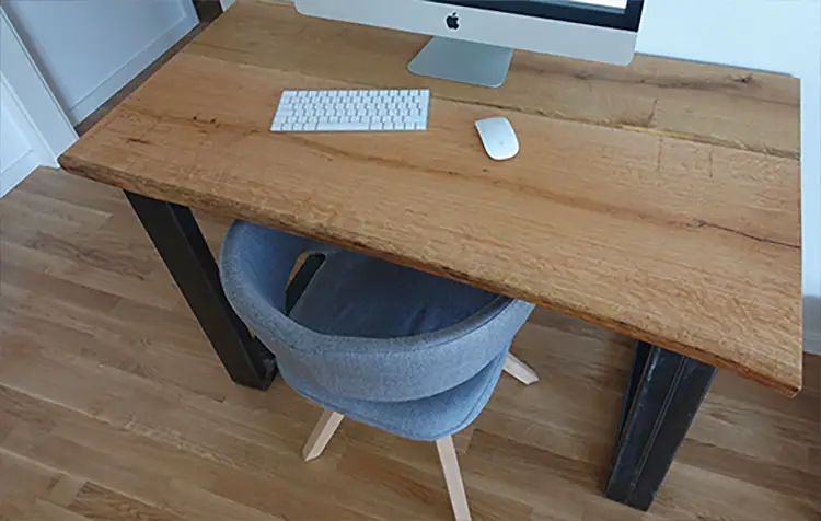 DIY Desk from oak wood Do It Yourself