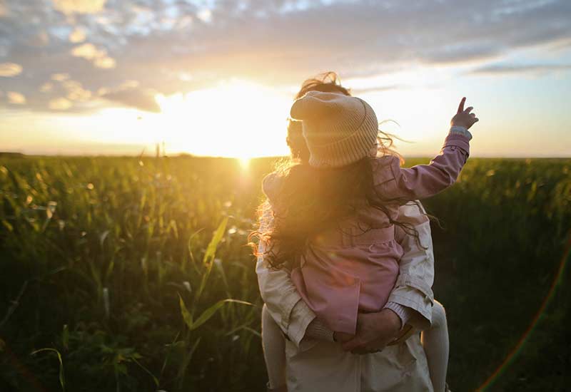 Be curious yourself to attract children outside