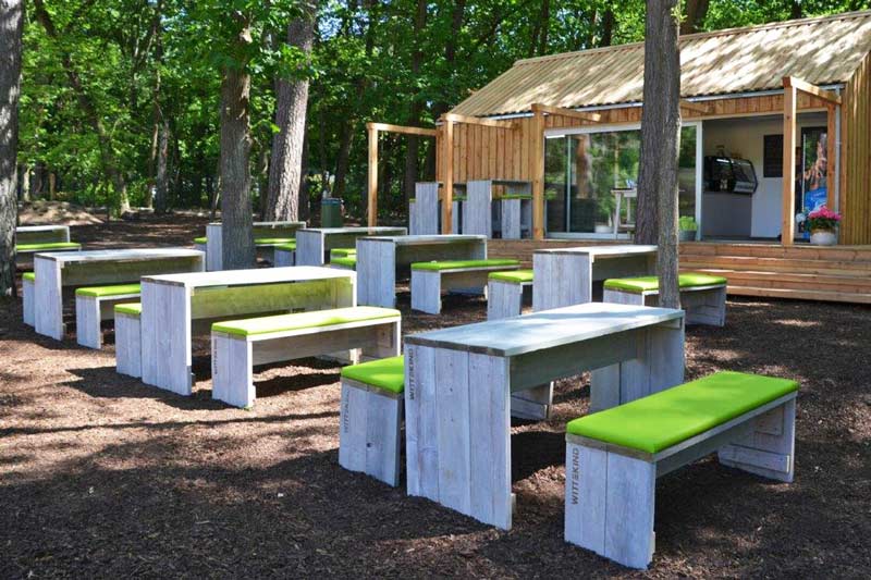 Sustainable wooden garden furniture