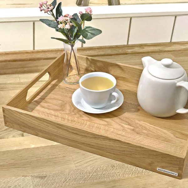 Environmentally friendly tray made of wood