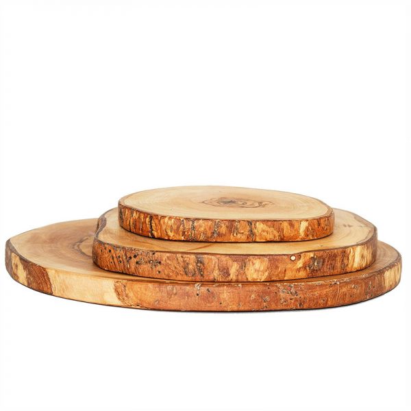Tree disc coaster from sustainable forestry
