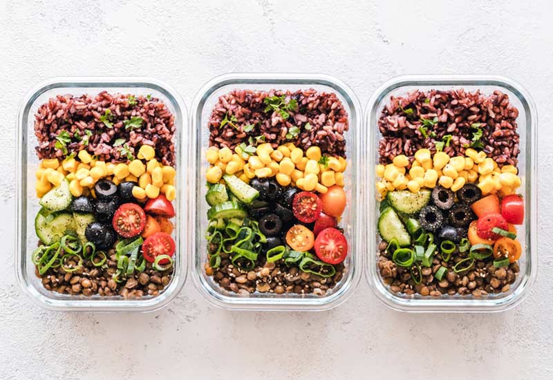 So sieht ein veganes Meal Prep aus