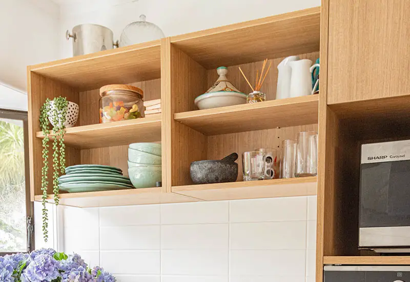 Sustainable kitchen cabinets made of wood