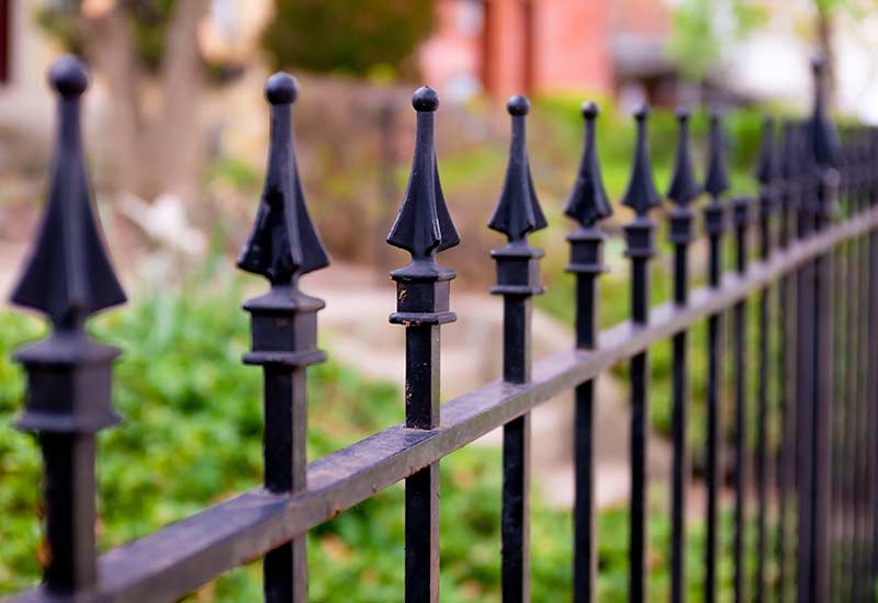 Elegant cast iron fence