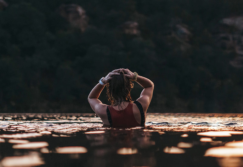 Dangers at the swimming lake - Physical problems