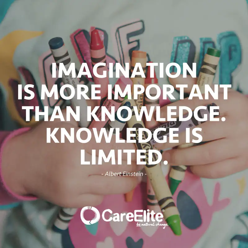 "Imagination is more important than knowledge. Knowledge is limited." (Quote by Albert Einstein)