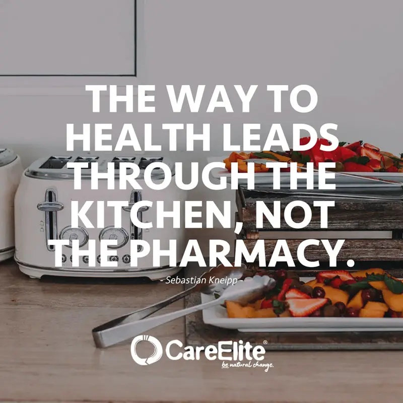 "The way to health leads through the kitchen, not the pharmacy." (Quote from Sebastian Kneipp)