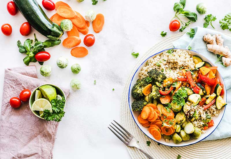 Frisch kochen fördert das vegane Abnehmen