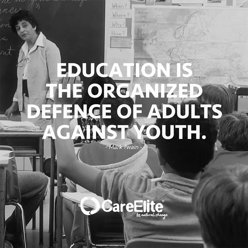 "Education is the organized defence of adults against youth." (Mark Twain)