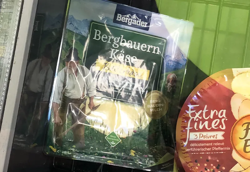 Recognize greenwashing in the mountain cheese from Hochland