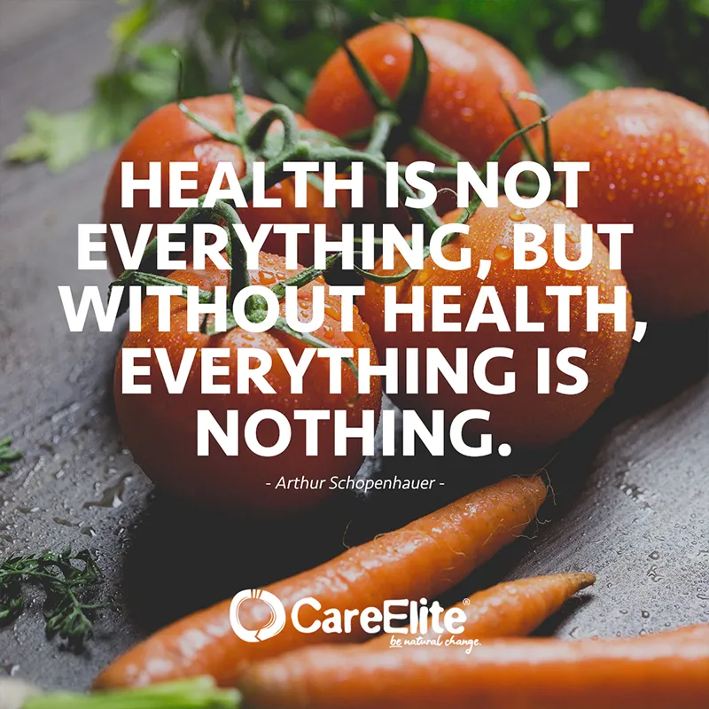 Health is not everything, but without health, everything is nothing. (Arthur Schopenhauer)